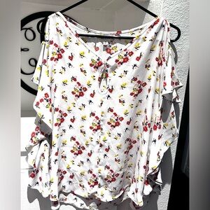 Max Studio Women’s semi sheer blouse